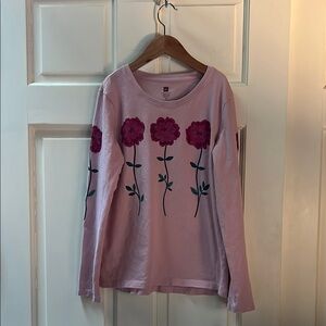 Tea Collection Floral Long Sleeve Pink Top 12